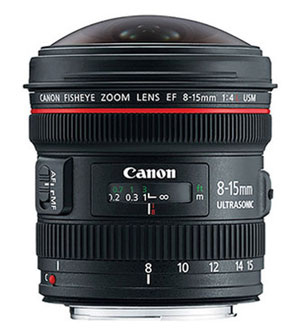 Canon zoom fisheye 8-15