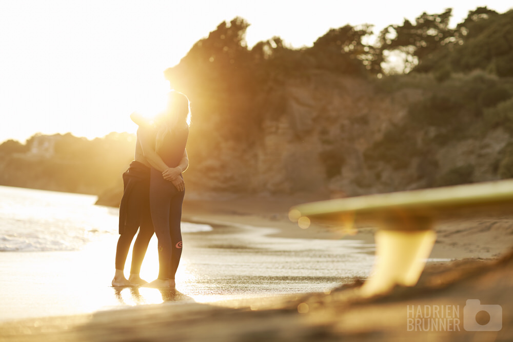 Seance engagement couple surfers - Saint-Nazaire